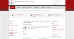 Desktop Screenshot of fshs.uni-pr.edu